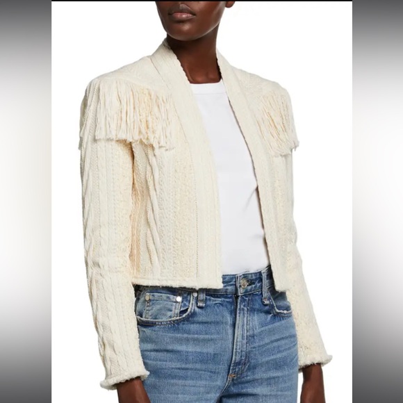 IRO teva fringed boucle jacket - Picture 4 of 7